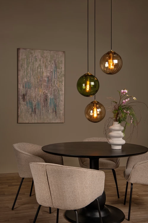 Lucide MONSARAZ - Pendelleuchten - Ø 35 cm - 3xE27 - Grün - Atmosphäre 1